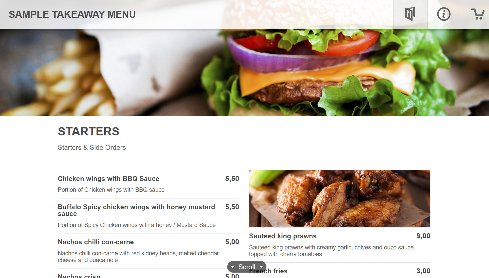 Food Takeaway / Delivery Website