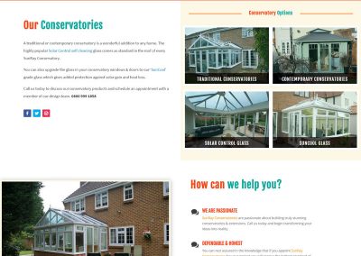 Web Design Paphos - SunRay Conservatories Website Build - Conservatories