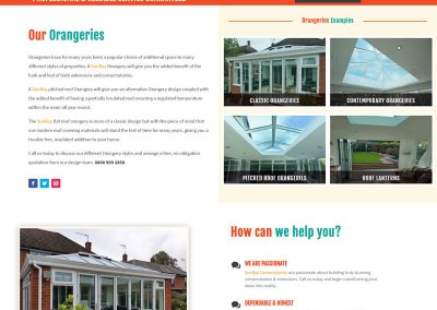 Web Design Paphos - SunRay Conservatories Website Build - Orangeries