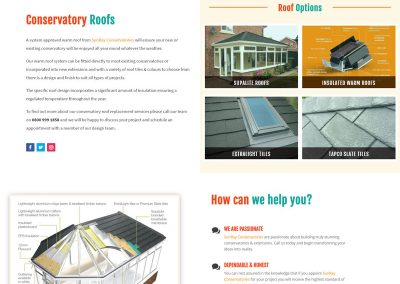 Web Design Paphos - SunRay Conservatories Website Build - Roof Replacement