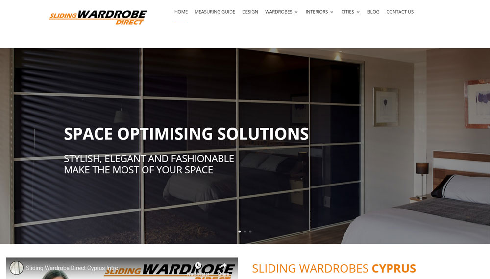 New Website Build – Sliding Wardrobes Direct