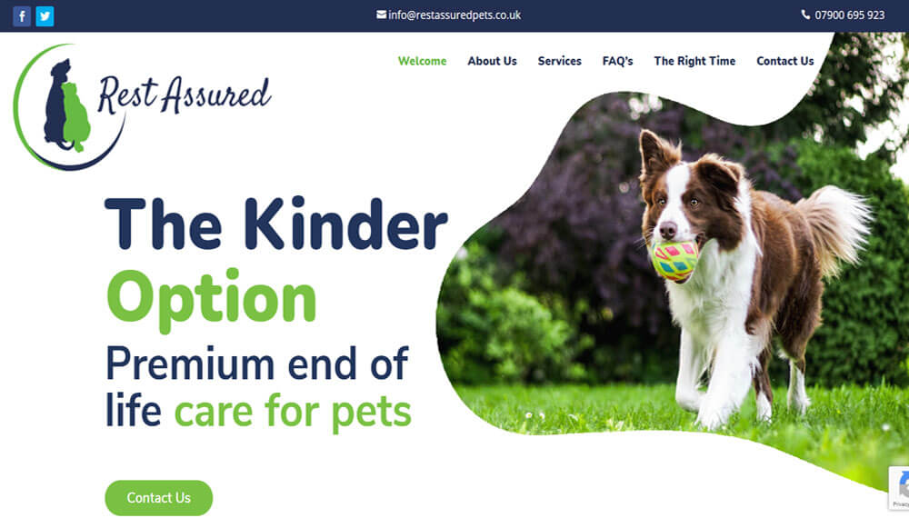 New Website – Rest Assured Pets