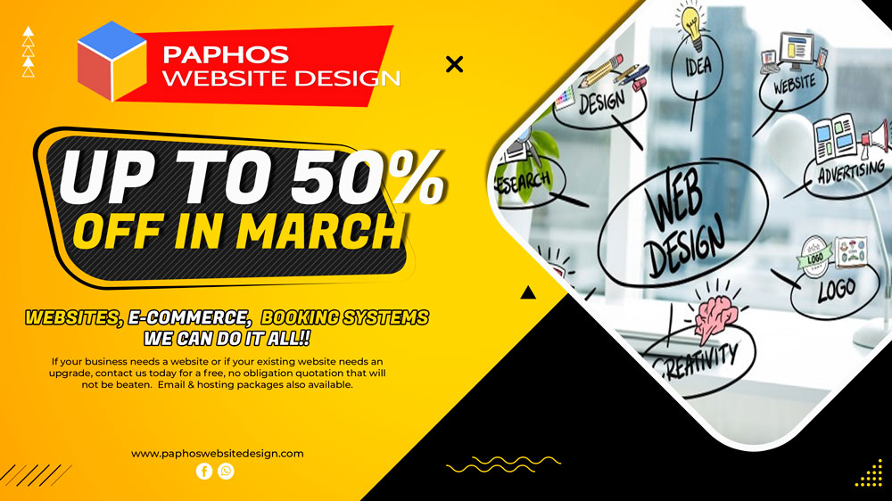 Paphos Web Designer – 50% OFF in March 2021