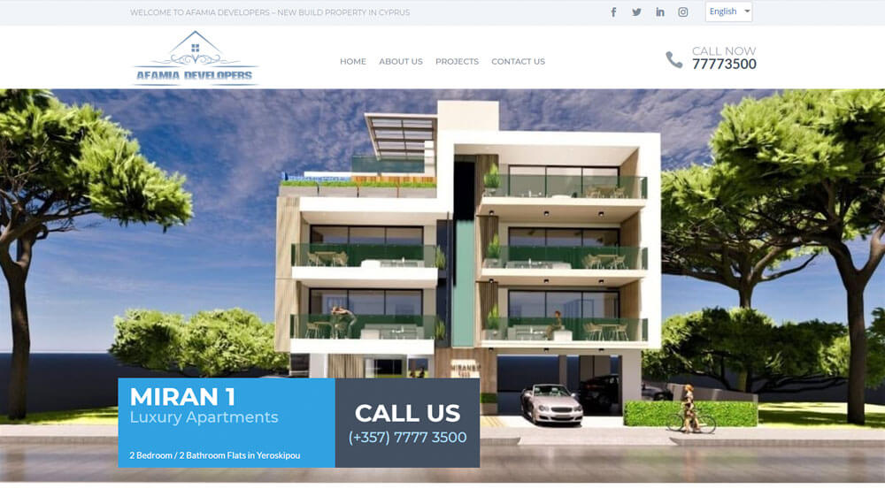 Web Design Cyprus – New Homes Cyprus