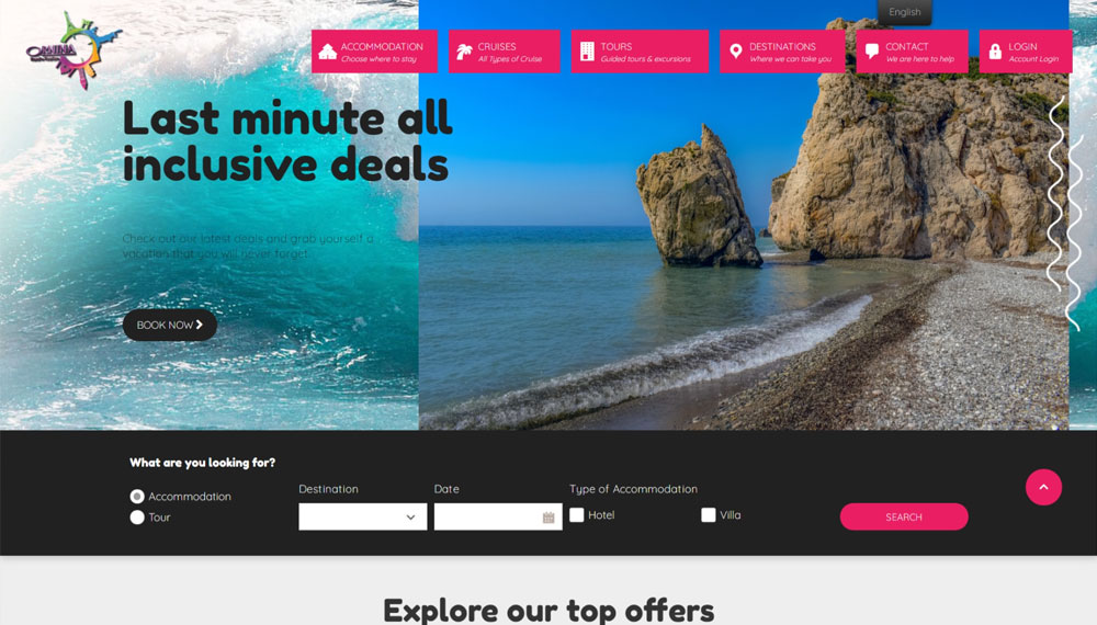 Website Design Cyprus – Ornina Travel