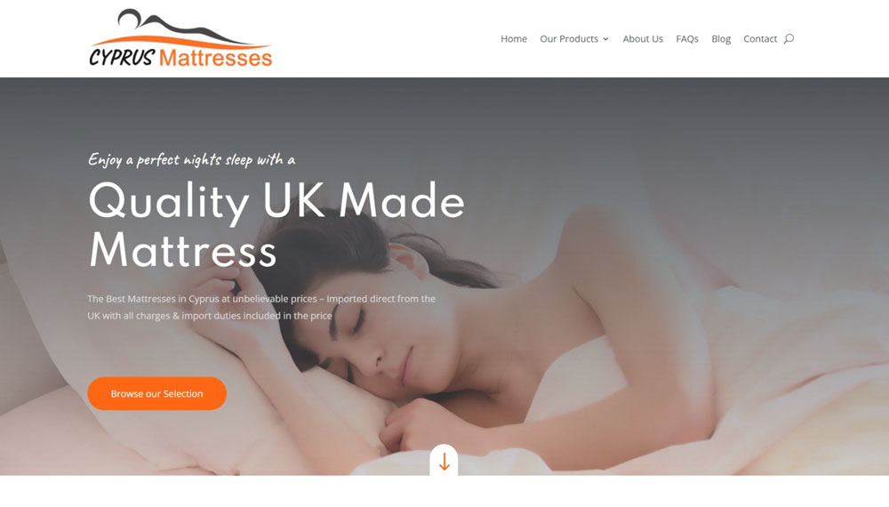 Cyprus Web Design - Cyprus Mattresses New Website