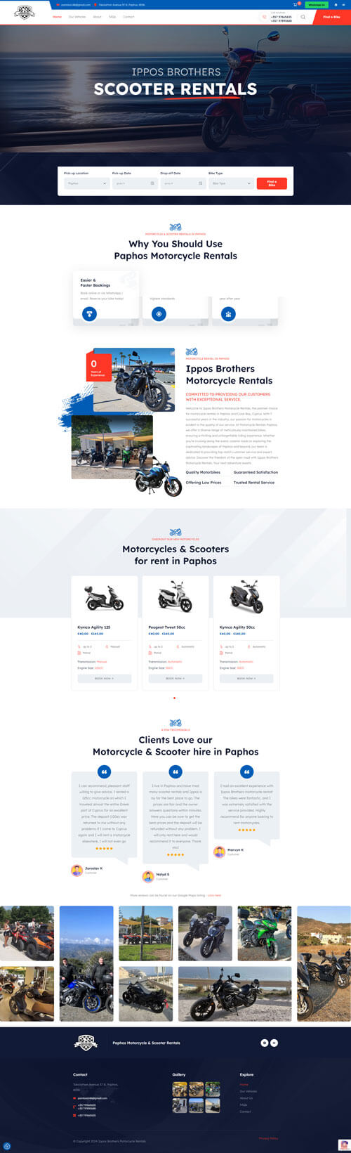 Ippos Brothers Motorcycle Rentals Paphos