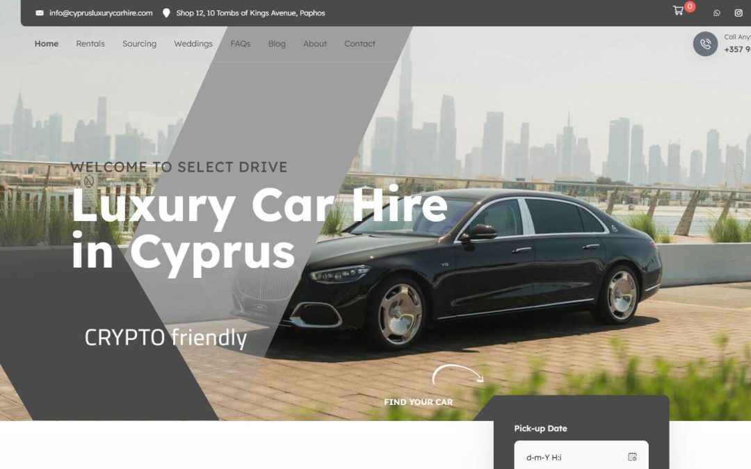 Web Design Paphos – Cyprus Luxury Car Hire