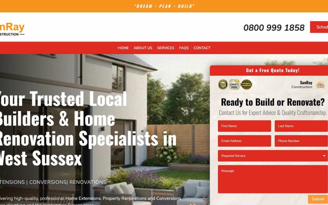 Web Design Paphos – Sunray Construction